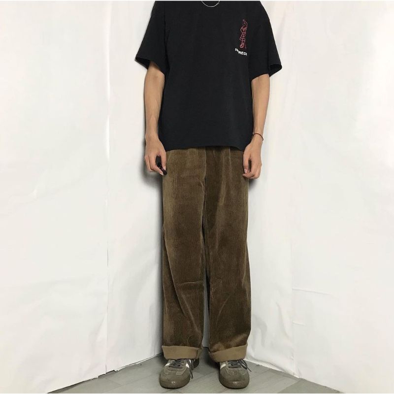 celana corduroy celana corduroy panjang jumbo pria murah Korean style