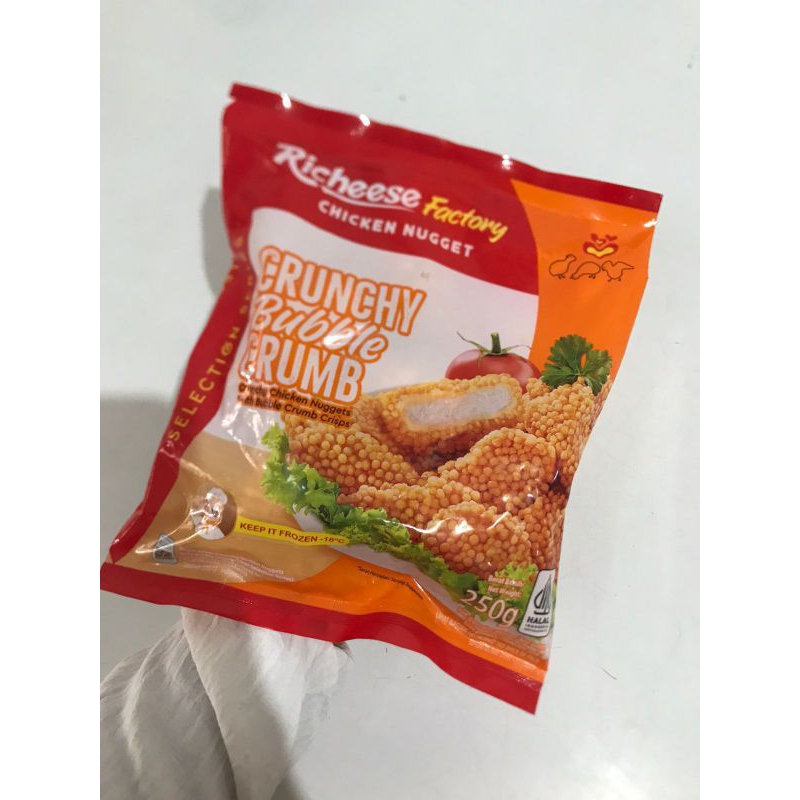 

Richeese Chicken Nugget Chruncy Bubble Crumb 250 Gram / Chicken Nugget