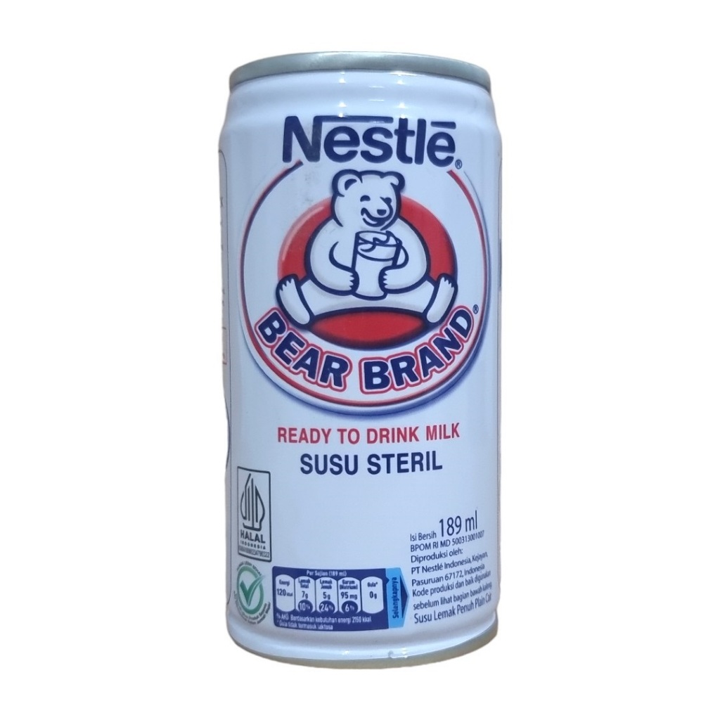 

Susu beruang cair steril Bear Brand Bearbrand Nestle kaleng 189ml 189 ml (satuan)