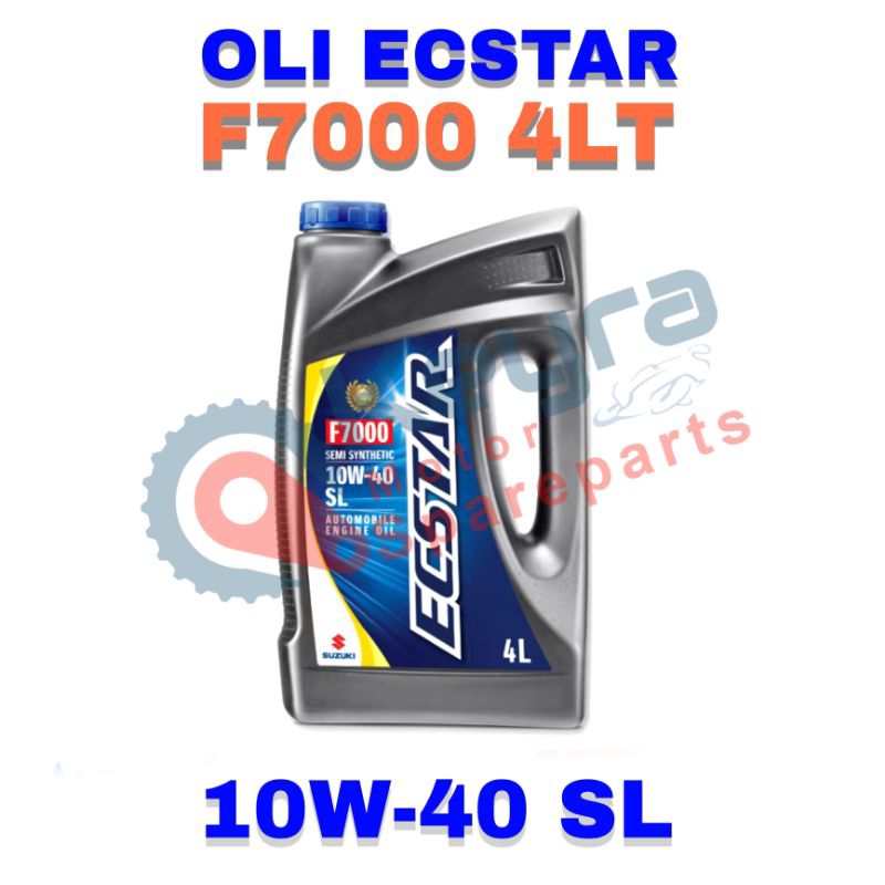OLI ECSTAR F7000 4LT 10W-40SL ASLI ORIGINAL ECSTAR SGO