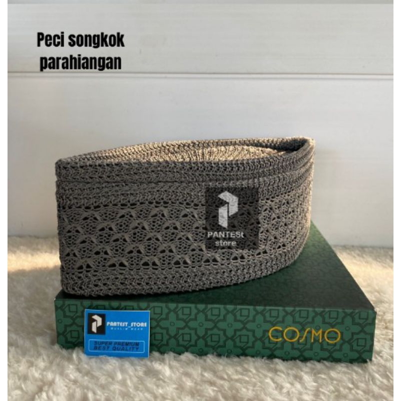bestpromo peci songkok parahiangan polos/peci rajut grosir/busana muslim pria