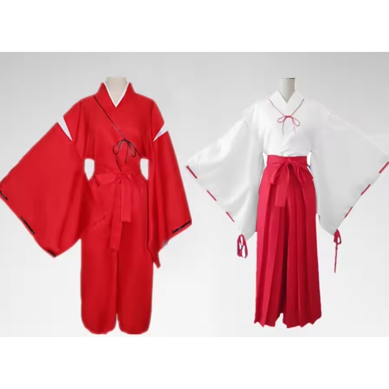 Kostum Cosplay Anime Inuyasha Kostum Cosplay Kikyo Kostum Halloween Karnaval Lucu
