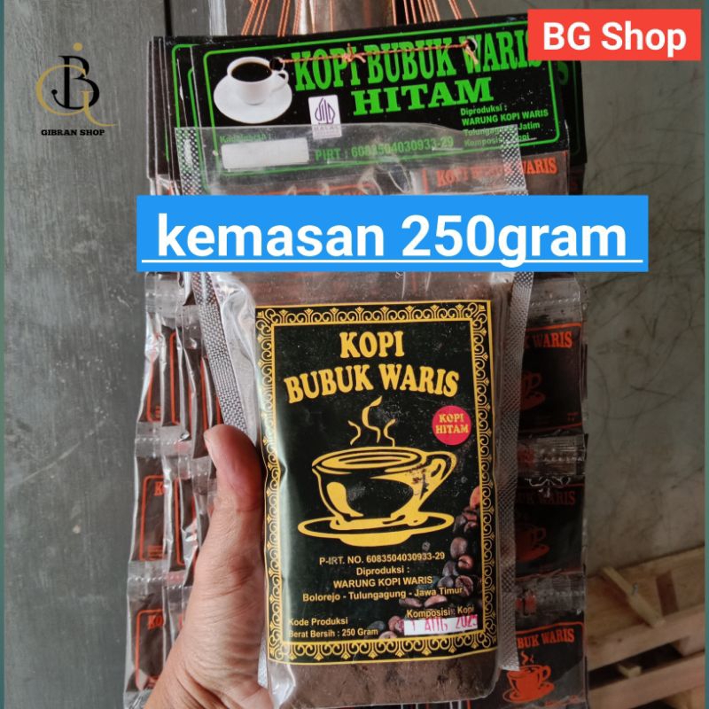 

kopi hitam waris murah 250 gram kopi cethe khas Tulungagung varian baru