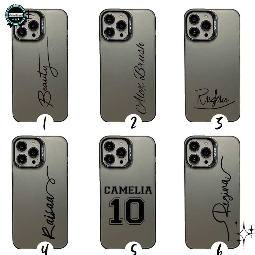 REQUEST BY CHAT Matte Hard Case - Premium Case Custom Nama compatible for Samsung A14 A15 A20 A20s A