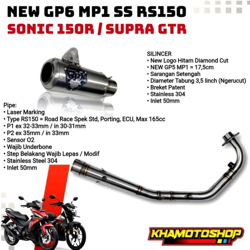 WRX NEW GP6 MP1 SS RS150 SONIC 150R / SUPRA GTR