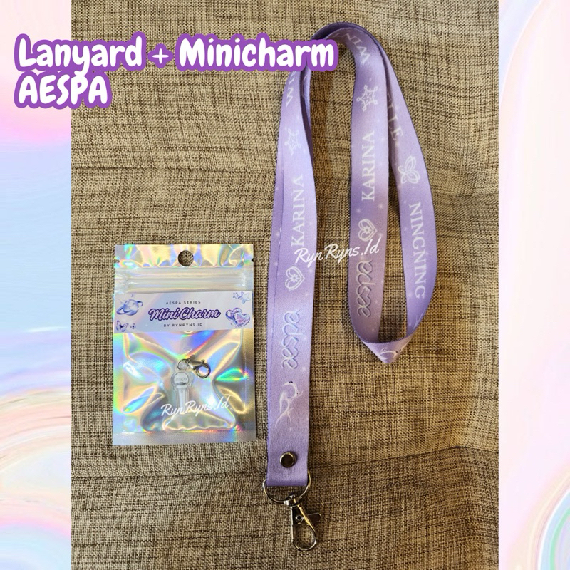 

[WINTER NINGNING ARMG SOLD] AESPA Lanyard+Minicharm Bundle KARINA WINTER GISELLE NINGNING by Rynryns.Id