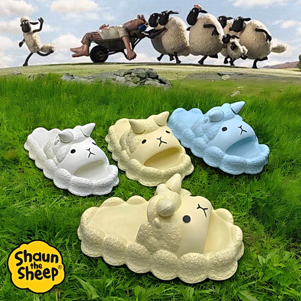 Sandal Selop CEQIU Anak Usia 5th s/d 10th Motif Domba/Kambing Bahan Karet EVA DULUX 35C