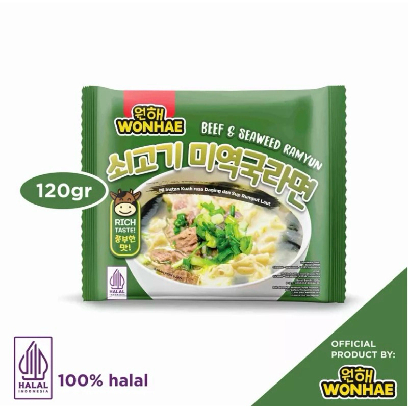 

Mujigae by Wonhae Beef Seaweed Ramyun 120gr