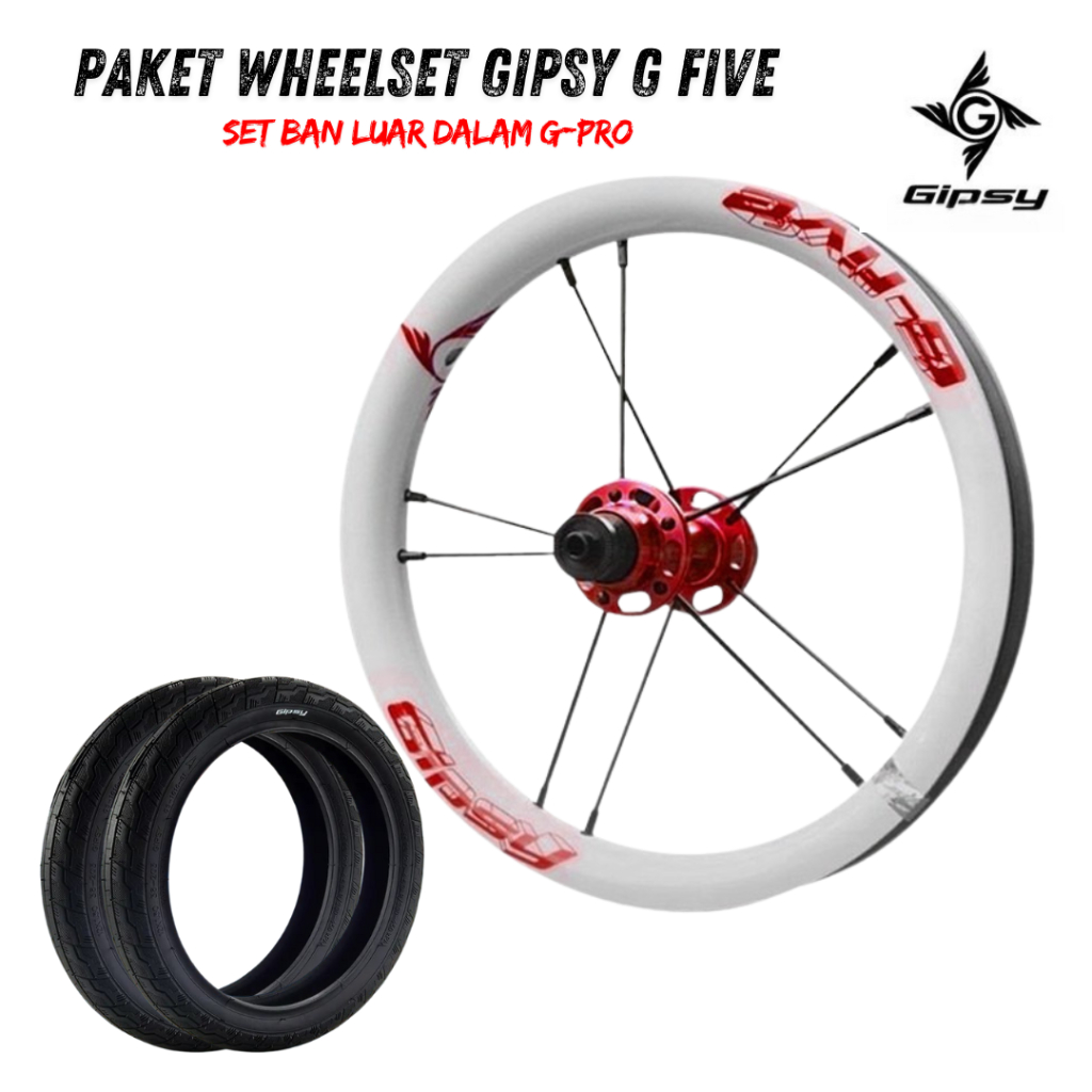 GIPSY G-FIVE Paket Wheelset push bike pushbike balance bike 12 inch ban G pro