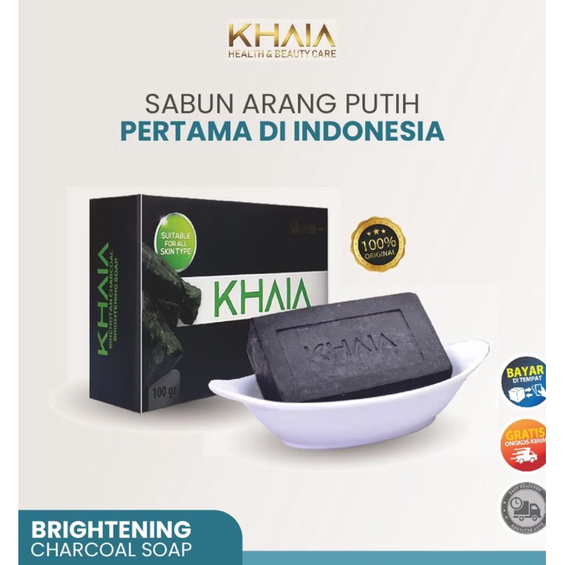 Sabun Khaia Original Binchotan / Sabun Khaia Skincare Brightening Charcoal