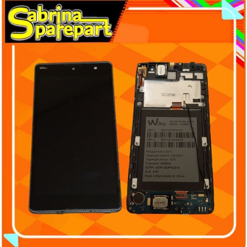 LCD TOUCHSCREEN WIKO ROBBY ORI COPOTAN