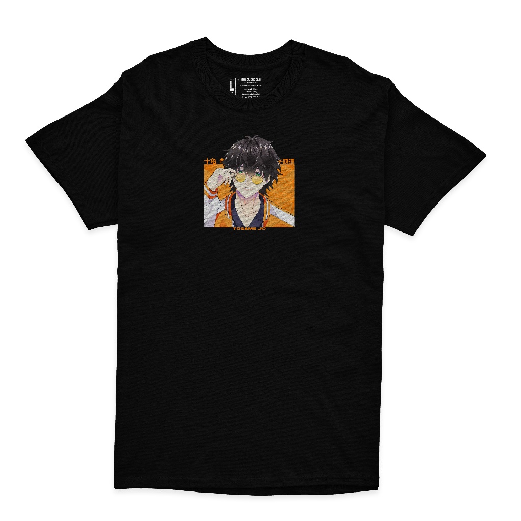 Kaos Anime Wind Breaker Togame JO Hitam - Kaos Pria Wanita HitamLengan Pendek