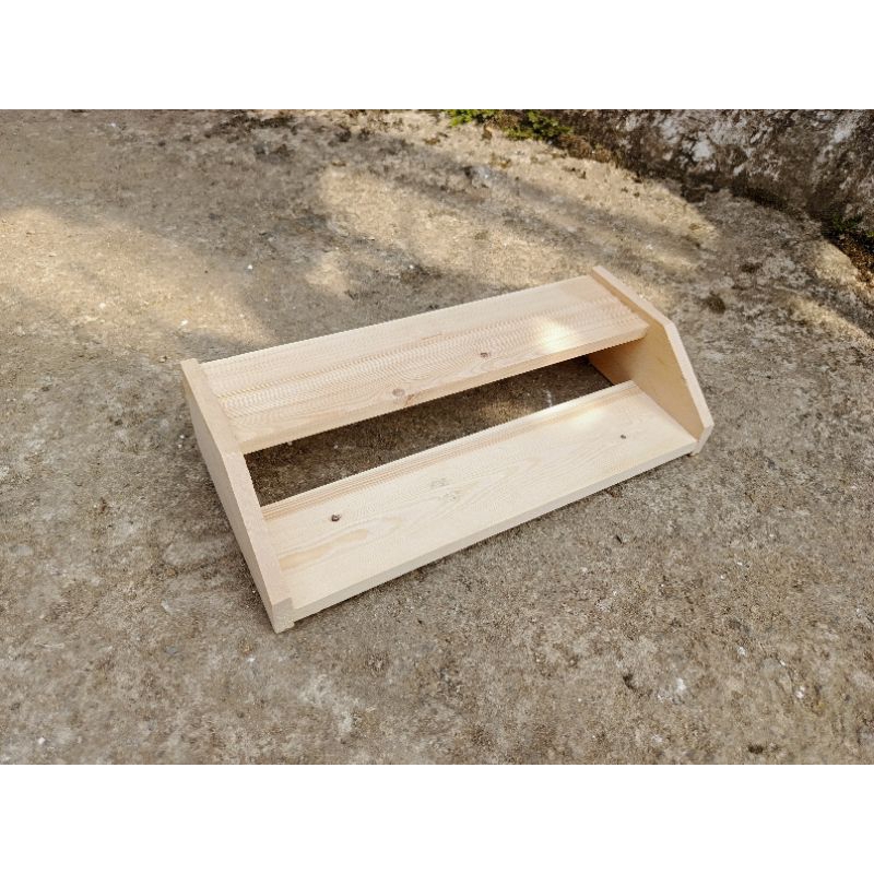 Rak Toples Kayu 2 Trai Model Tangga