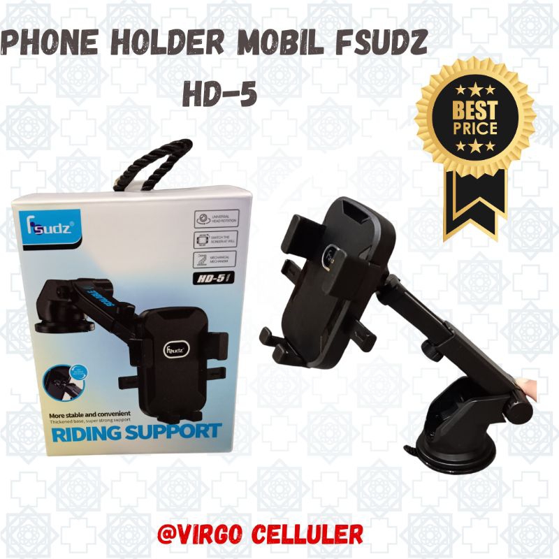 Holder mobil Fsudz /Car Phone Holder / Dudukan Hp di mobil /Gantungan model capit dan dudukan