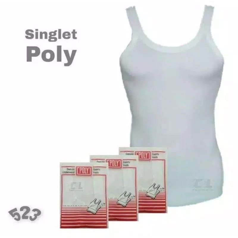 Poly - Singlet Poly Pria Dewasa  Original || Dalaman Singlet Pria Dewasa