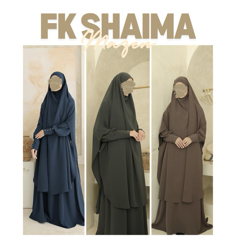 NWT READY STOCK FK Shaima Ditsy Moslem Mazen Anti UV