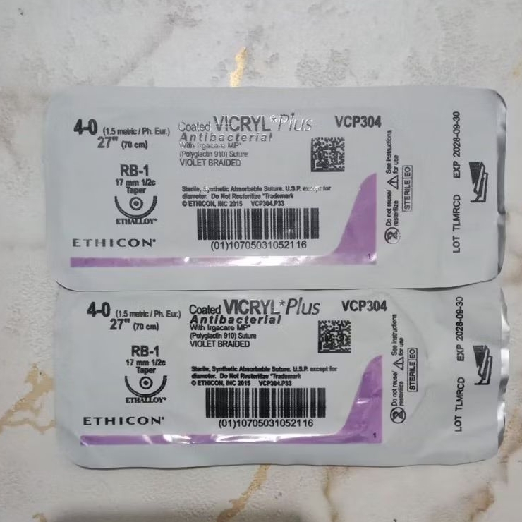 Vicryl plus 4/0 VCP304 taper