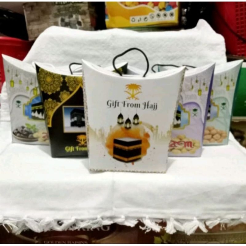

dus tali kemasan untuk oleh"haji & umrah 1pak isi 50pcs