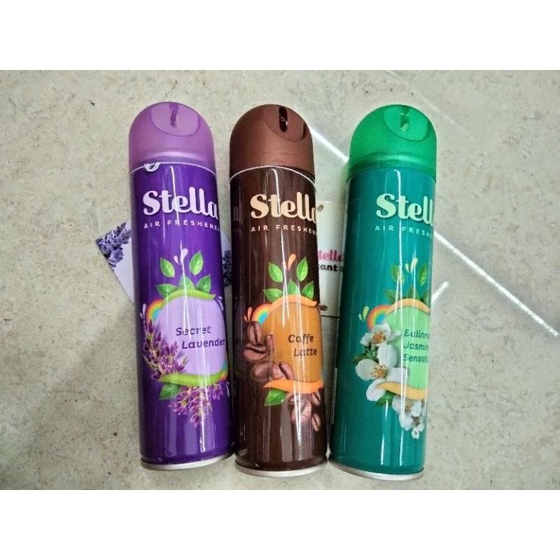 Stella Aerosol pengharum ruangan  Jasmine, lavender coffe 200ml