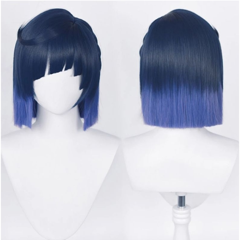 Wig cosplay Yelan Genshin impact manmei