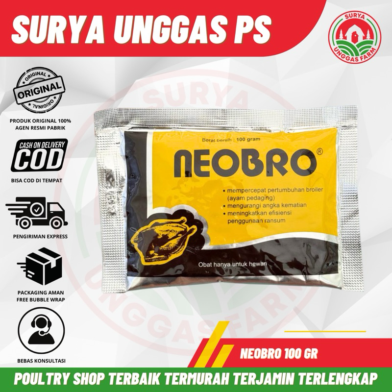 NEOBRO 100 GRAM MEDION - Vitamin Penggemuk Ayam Broiler