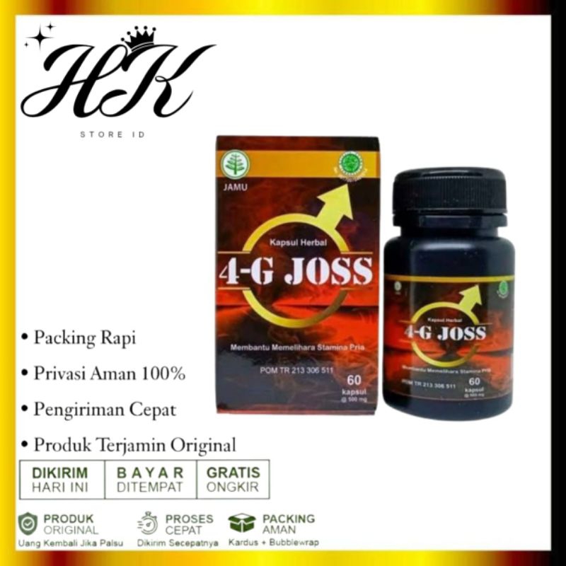 4G Joss Original Obat Pria Herbal - 4-G Joss Stamina Asli BPOM