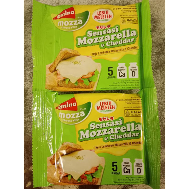 

Emina mozza cheese slice (isi 5 lembar)