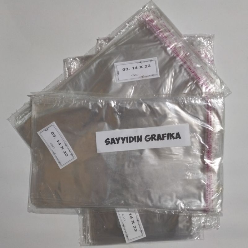 Plastik Opp 14x22 / Plastik Undangan 14x22 cm