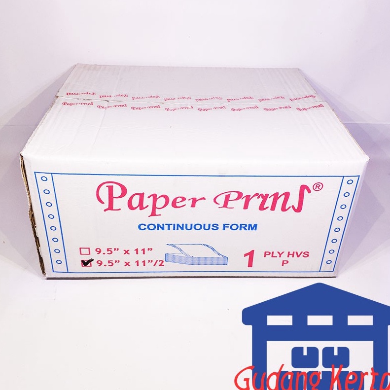 

B6WZ85392 CONTINUOUS FORM 912 X 112 1PLY PAPERPRYNS BAGI 2