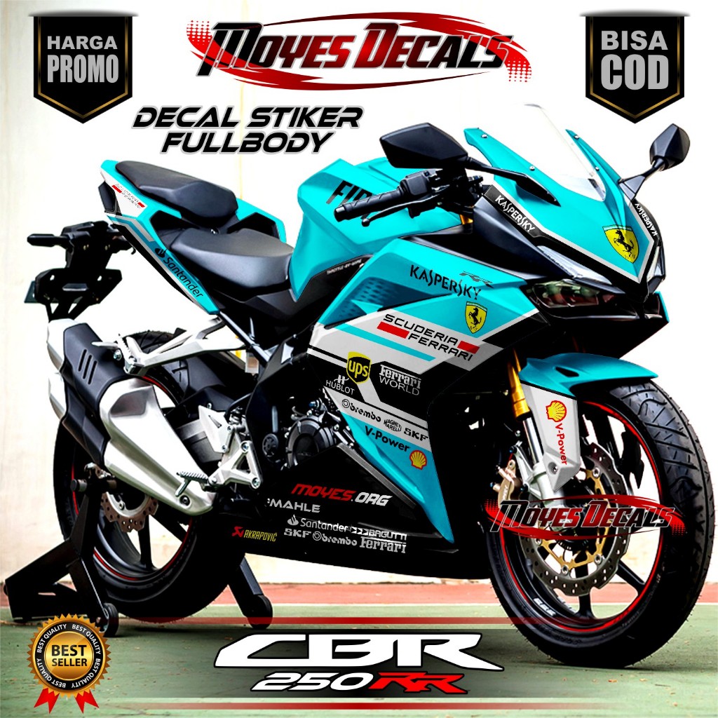 Decal Motor CBR 250RR - Stiker Motor CBR 250RR Fullbody Premium - Variasi Motor Honda CBR 250RR FERR
