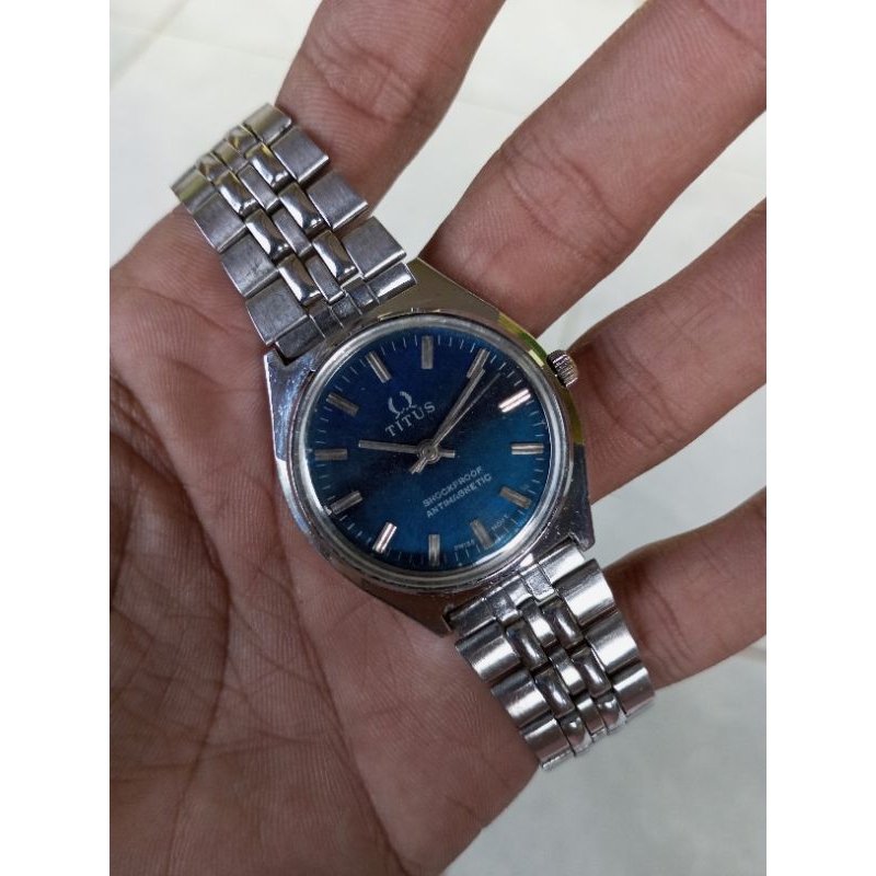 TITUS Blue Dial Vintage Swiss