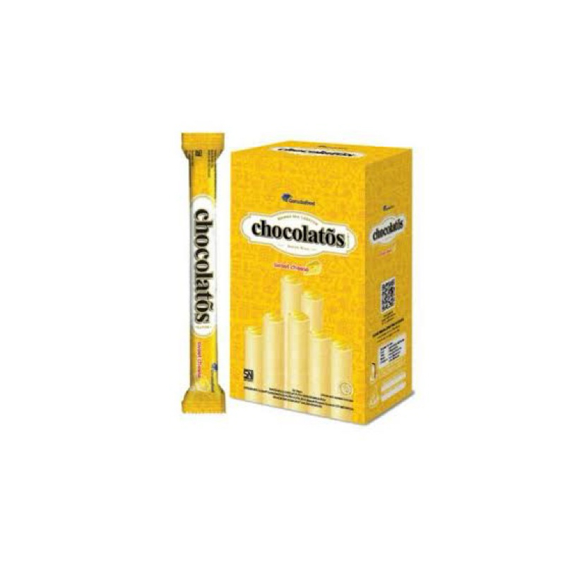 

CHOCOLATOS Wafer Roll Stick Cheese 1 Box Isi 24 Pcs