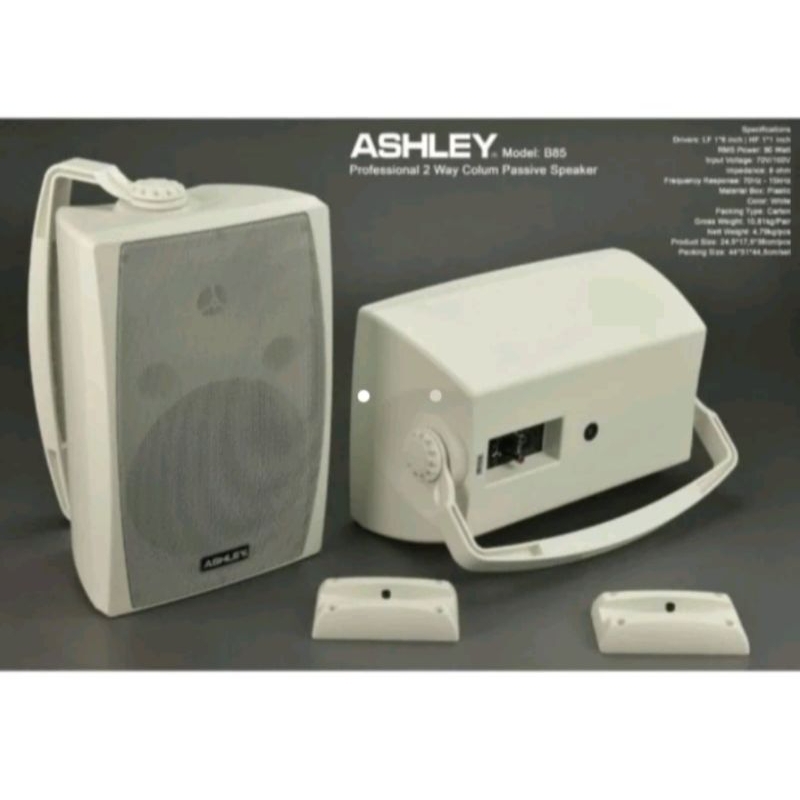 Speaker Pasif Ashley B85 Original Ashley 8Inch - Putih
