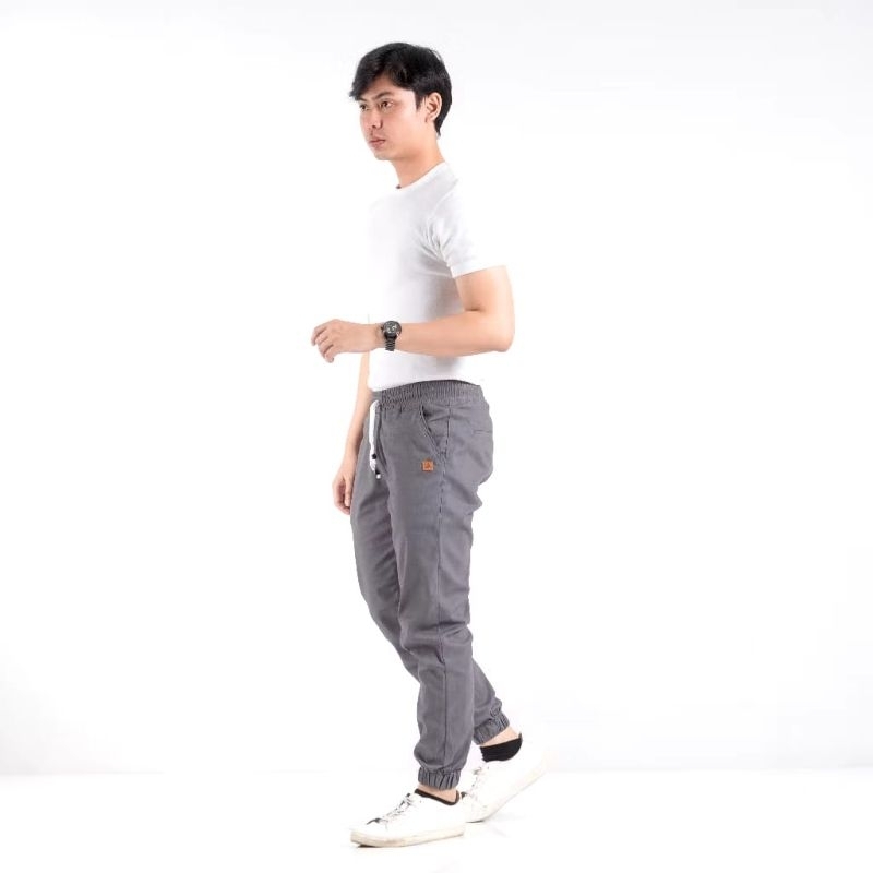 BAPIN - Celana Jogger Pria Original Premium Grey