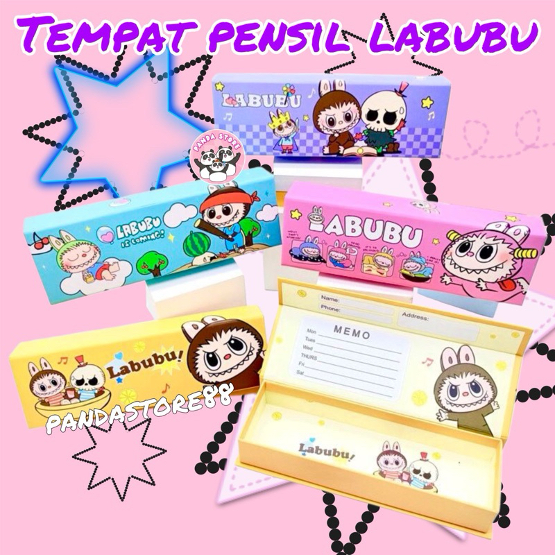 

Tempat Pensil Magnet Karton Labubu Lucu Pencil Case