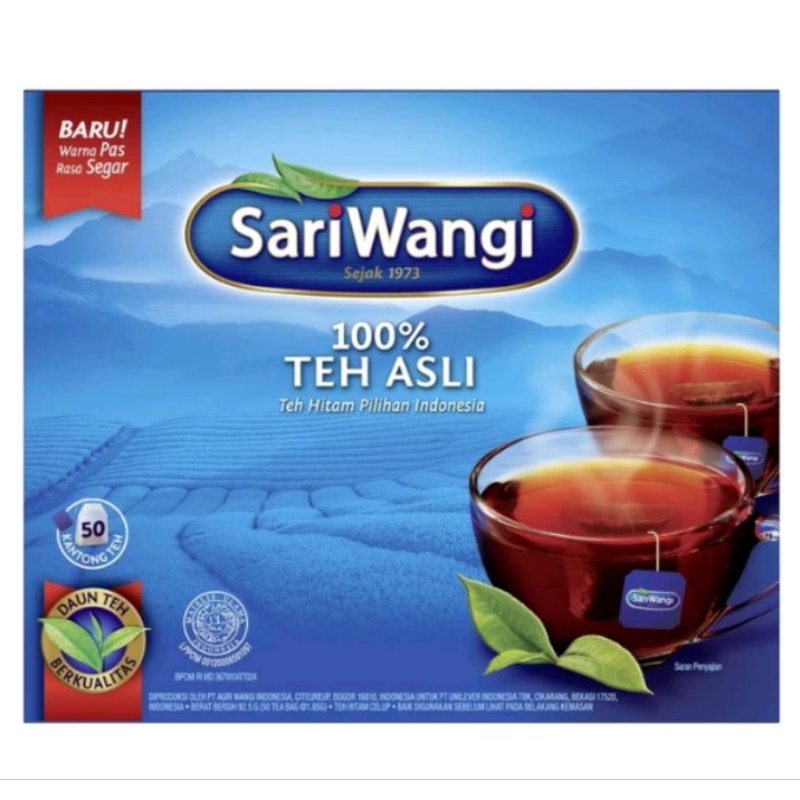 

TEH SARI WANGI 50 SACHET