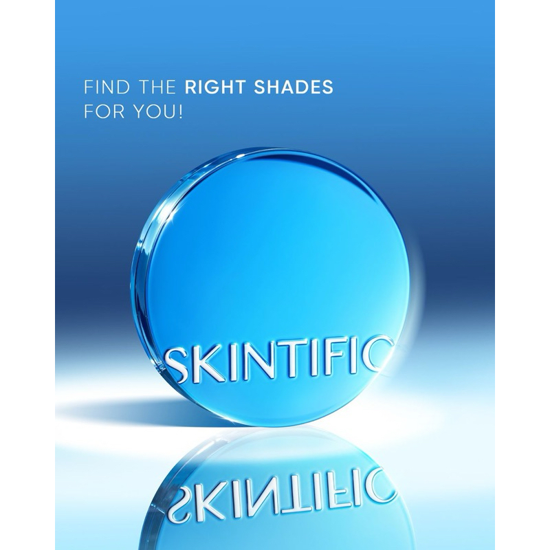 ORIGINAL SKINTIFIC Velvet Matte Cushion / SKINTIFIC CUSHION BIRU