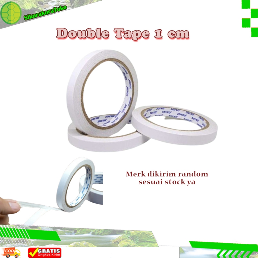 

(SKR) Double Tape 1.1cm x 5Meter/Solasi bolak balik 11mmx5M