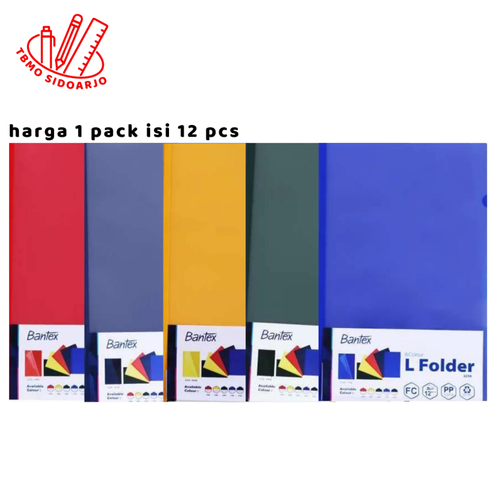 

TBMO Map L / Map Plastik Bantex Bicolor Folio 2256 Per Pack Isi 12 pcs