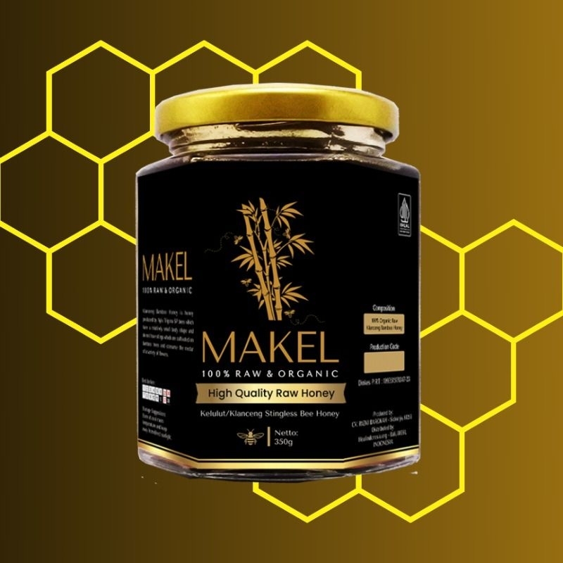 

Makel - Madu Mentah Klanceng, 100% Madu Asli dan Organik 350gr