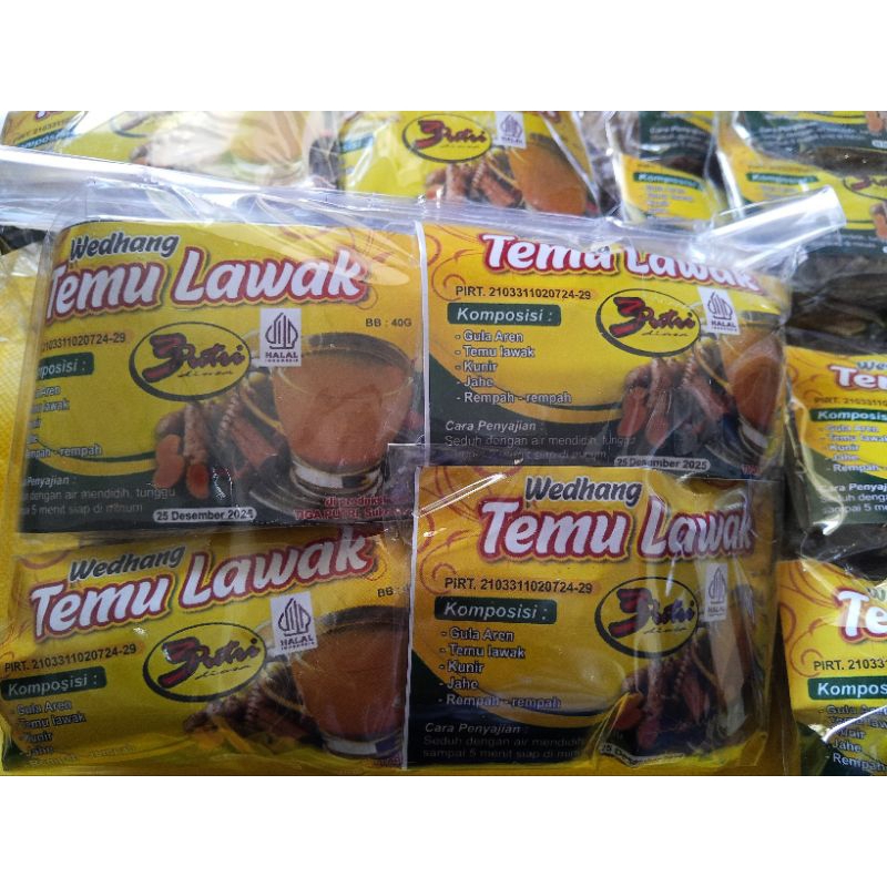 

Wedang Temulawak komplit Gula Aren 1 pack (isi 10)