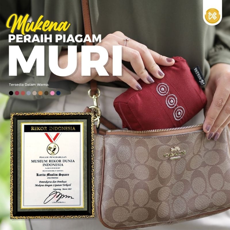 Karita Mukena Travelling Mini Rekor Muri Petunia Atas Bawah