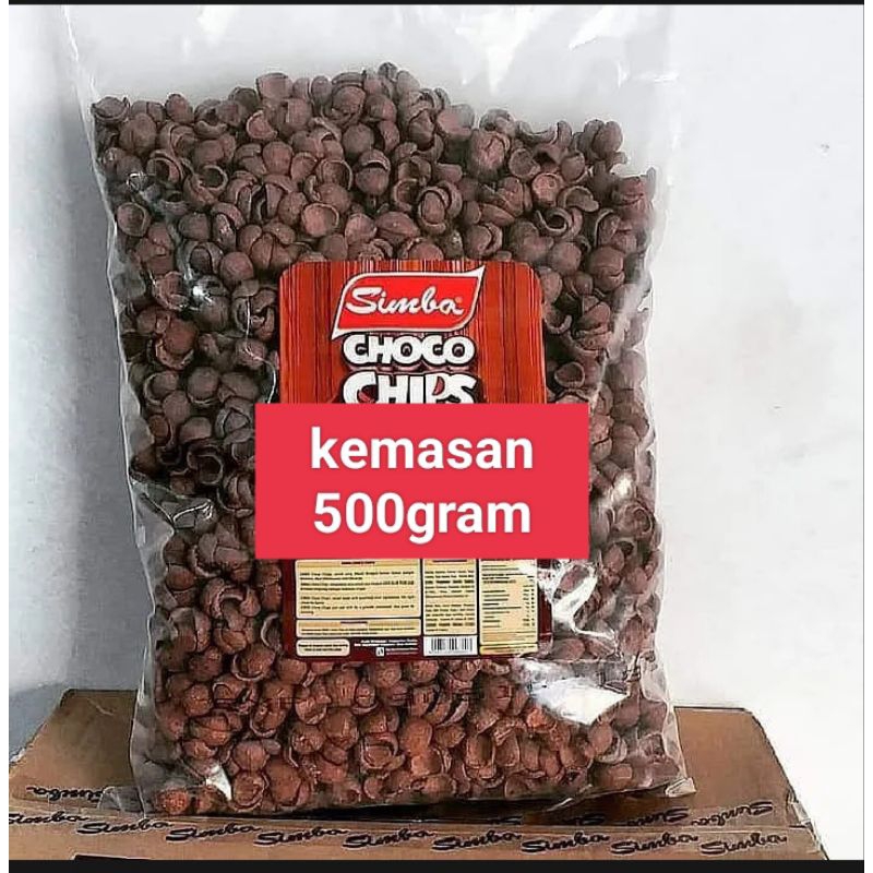

choco krunch simba 500gram, choco chip sereal toping makanan dan minuman