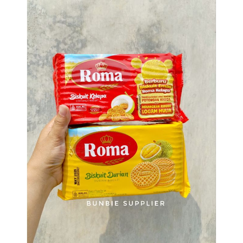 

Roma Biskuit Kelapa 300gr / Roma Biscuit Durian (PACK)