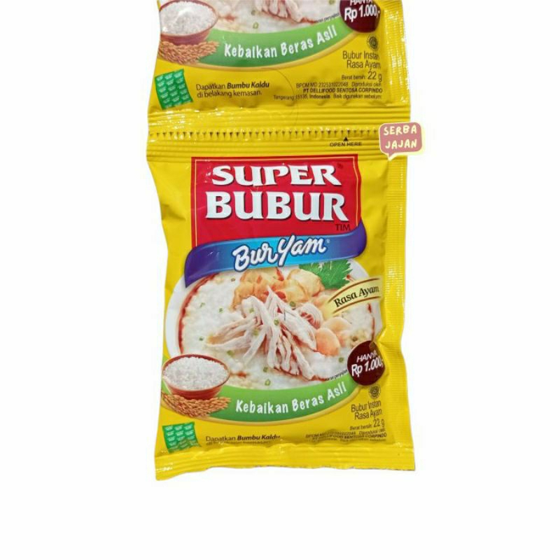 

Super bubur renceng 10x22 gram