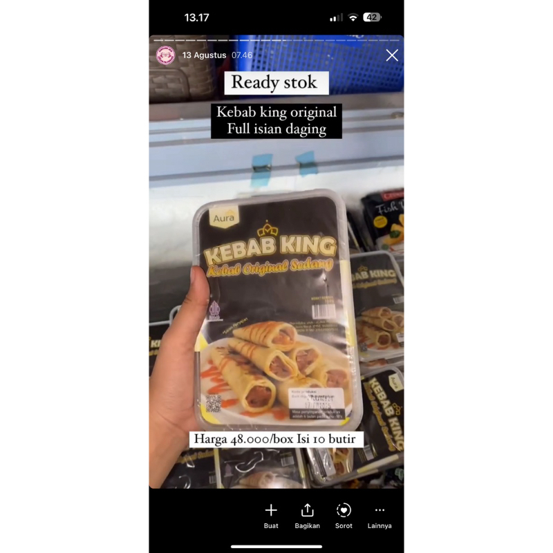 

KEBAB KING ISI 10 FULL DAGING