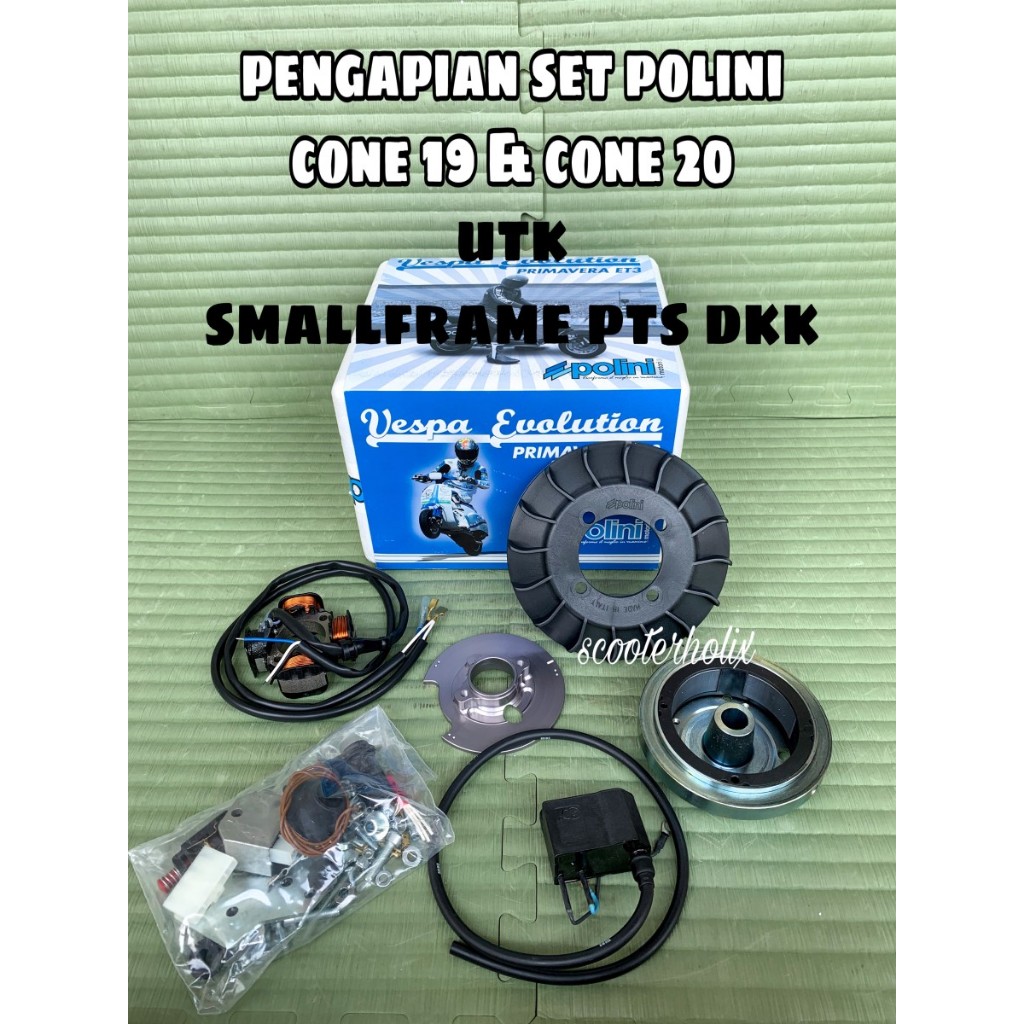 Pengapian Ignition Set POLINI ITALY utk Vespa SMALLFRAME PTS dkk