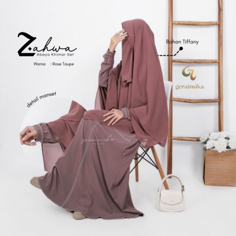 SET ABAYA KHIMAR CADAR VIRAL