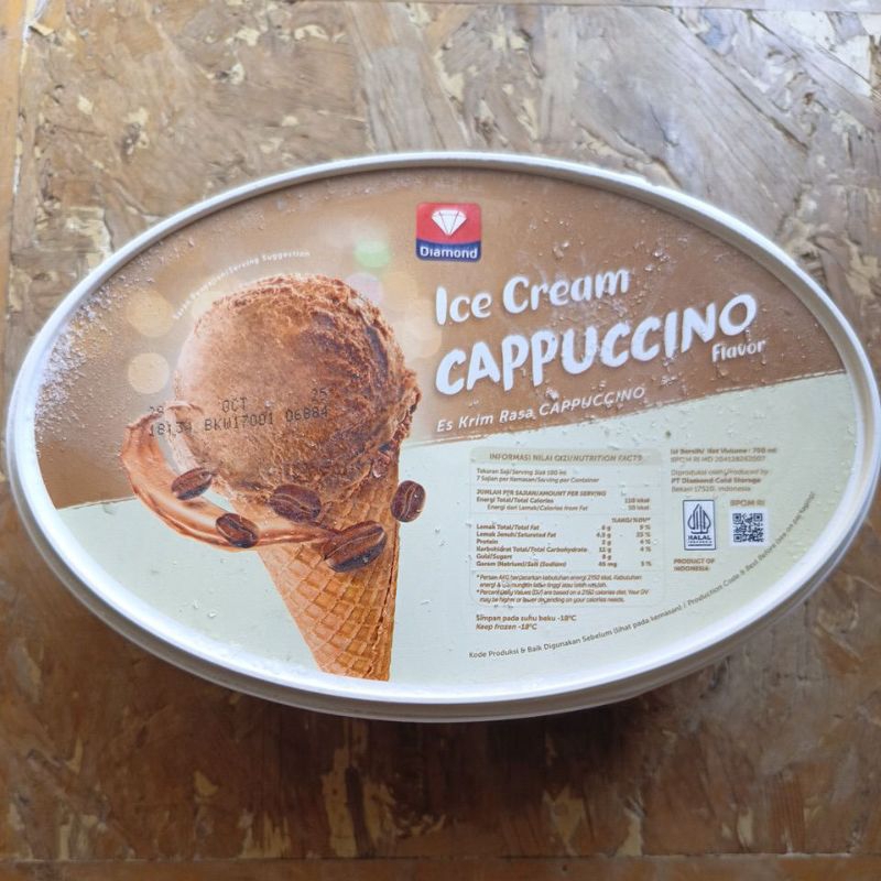 

Ice Cream / Es Krim Diamond 700ml - CAPPUCINO