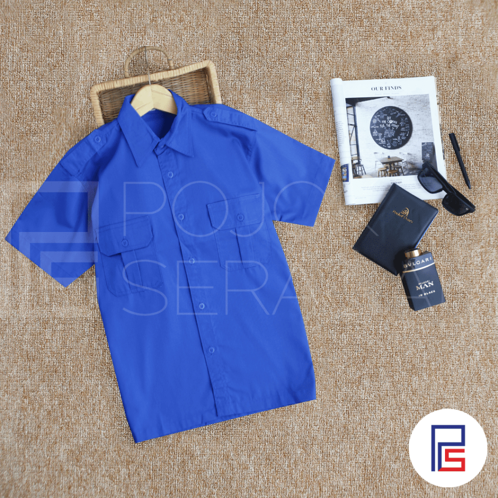 Baju Kemeja PDH | Baju Seragam PDH | Baju ASN | Seragam Pemda | PDH Biru Lengan Pendek